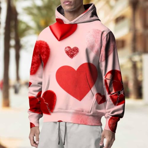 Sudadera rosa para hombre talla L una prenda casual de manga larga para otoño 2