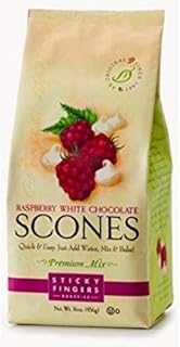 Sticky Fingers Scones Mix, Raspberry White Chocolate, 16 oz