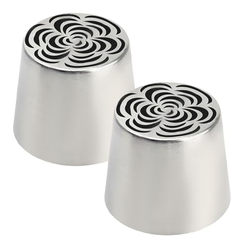 Consejos de tuberías, kit de tuberías de glaseado de fluido ruso - decoración de boquilla de glaseado de 2x pastel, seguro para lavavajillas, suministros para hornear para Navidad, boda, cumpleaños, d