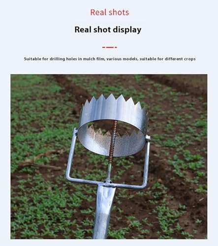 Multipurpose Bulb Planter & Sod Remover with Adjustable Handle - Ideal for Digging Holes in Garden, Lawn, Greenhouse, Farm & Mulch Film, 7.5cm/3in Tool