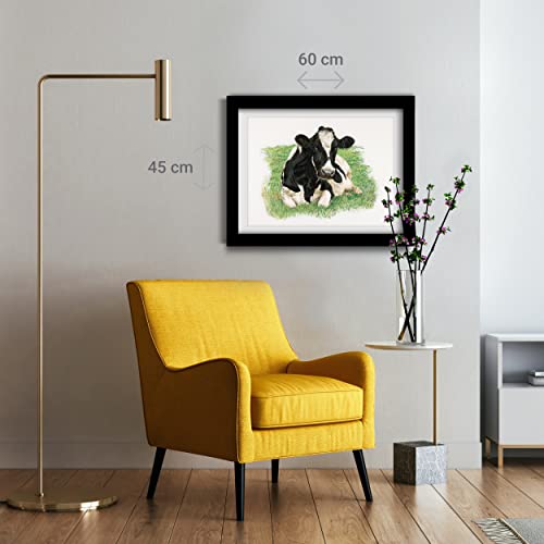 Thea Gouverneur Cow On Linen Counted Cross Stitch Kit-23.625-inch x 17.75-inch 32 Count, White, 60x45cm - Image 4