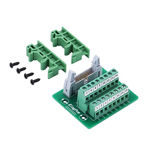 IDC16 Interface de dérivation haut de gamme 16 broches mâle pour montage rail DIN C45