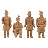 Détails artistiques distinctifs : chaque statuette miniature présente des traits expressifs, enrichissant ainsi les accessoires de décoration intérieure et suscitant des conversations autour de ces mini-soldats de terre cuite, sculptures de guerriers chinois anciens