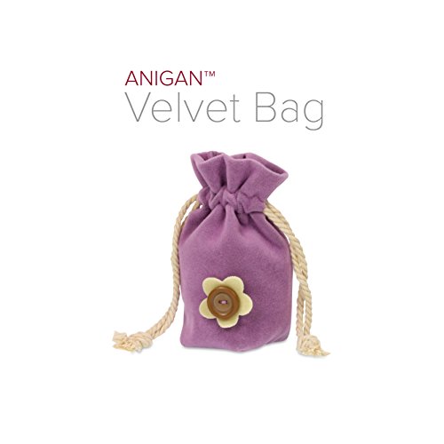 Anigan Small Velvet Pouch - (Aqua)