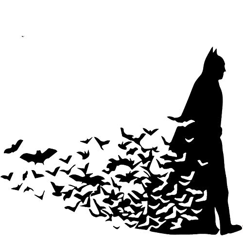 Halloween sticker mural sticker mural Halloween Batman suit grand groupe de chauve-souris chambre sticker mural décoration 58 * 43Cm Cover