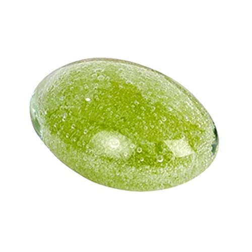 Lambert - Briefbeschwerer - Bulabule - Überfangglas - oval - Farbe: Limette - 8,5 x 12 x 6,3 cm
