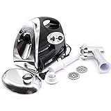 2800 W picadora de carne eléctrica embutidora, picadora, 3 discos perforados, máquina eléctrica para embutir salchichas, picadora de carne de lobo Negro