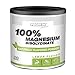 100% bisglicinato de magnesio en polvo con sabor natural a limón (390 g) para los músculos de soporte y el sistema nervioso