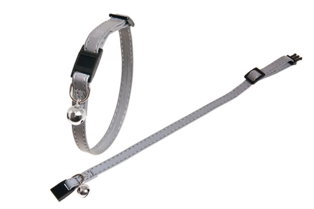 Karlie Reflektörlü Kedi Tasma Çıngırağı, 30 cm, Gümüş