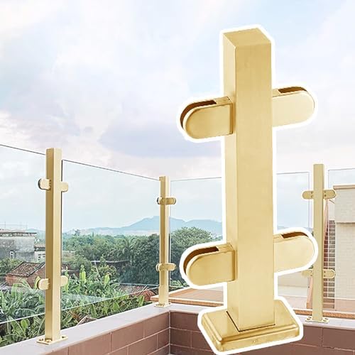 Amazon.com: ZOCWJK Glass Railing Post Balcony Decking Glass Railing ...
