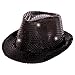 Produktbild Folat 24070 Tribly Party Hut mit Pailletten und LED Beleuchtung, Unisex-Erwachsene, schwarz, Einheitsgröße