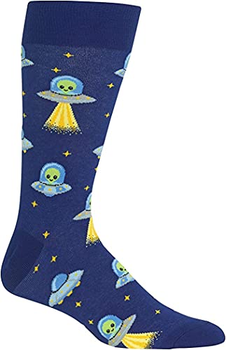 Hot Sox Men s Alien Sock, Dark Blue, Shoe Size: 6-13