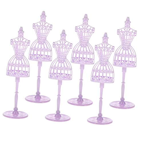 WOONEKY Maniquí De Ropa para Muñecas (6 Piezas), Modelo De Vestido En Miniatura, Soporte para Vestido De Muñeca, Modelos De Exhibición De Ropa para Muñecas, Maniquí De Vestido De Muñeca,