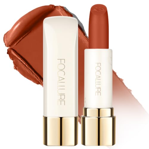 Image of FOCALLURE Matte Lipstick - Hydrating, Non-Drying, Full Coverage Nude 105