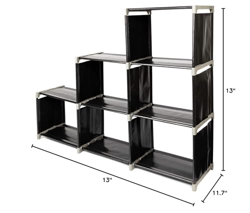 Ochine Cube Storage 6 Cube Closet Organizer Shelves Storage Cube Organizer Bookshelf DIY Closet Organizer Storage Cabinet Shelving Bins Bookcase for Home Bedroom Living Room Office (Ship from USA)