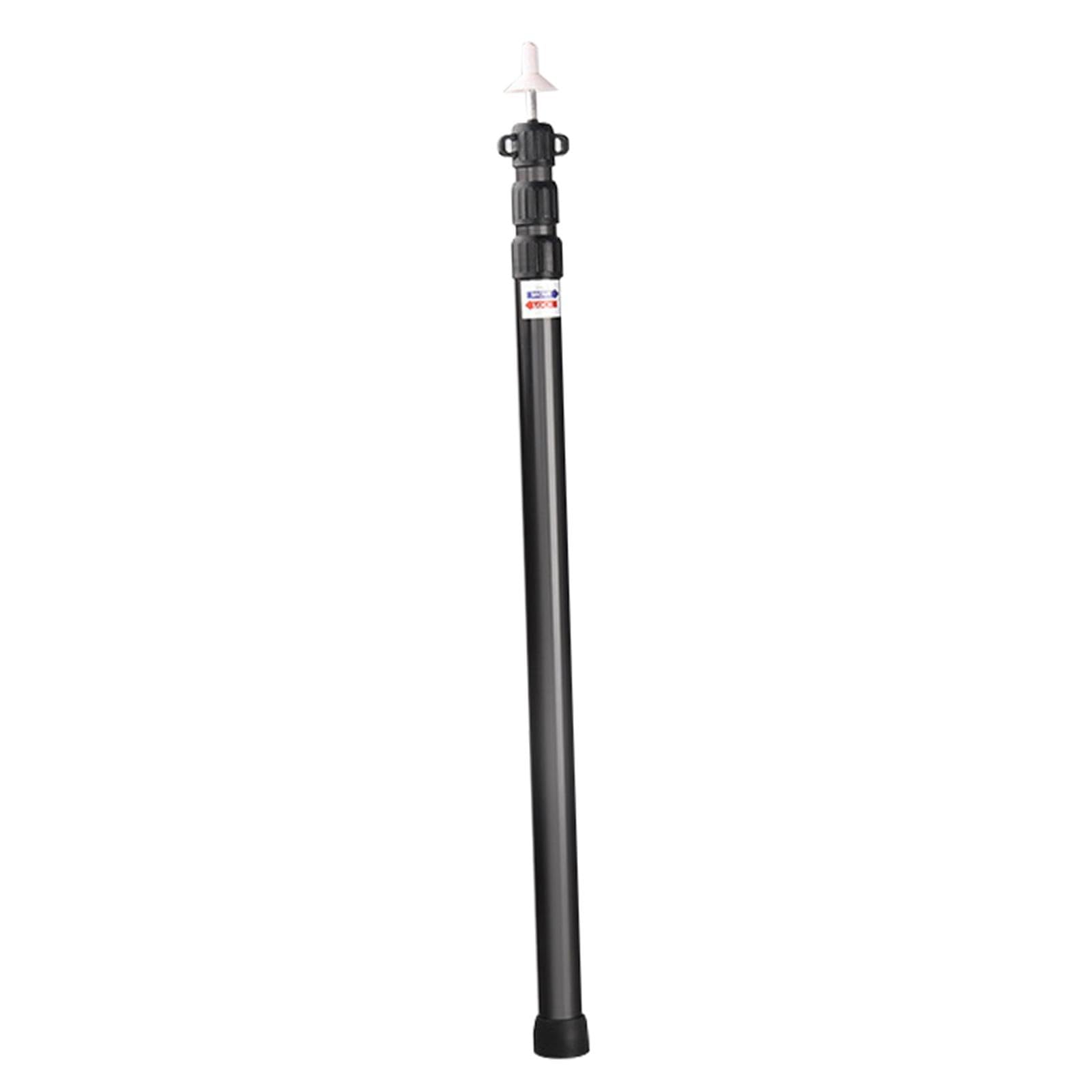 BNF® High Strength Aluminum Alloy Tarp Pole | Telescopic Adjustable Pole for Garden Tarpaulin & Outdoor Canopy | Lightweight & Durable 2.35m (95-235cm) | Black-image-36
