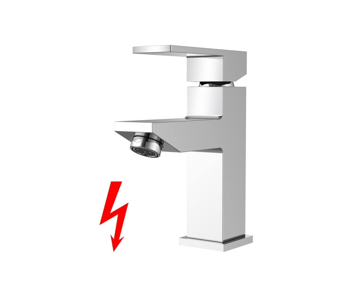 Niederdruck Waschtisch Armatur Einhebelmischer Chrom, 2406208 (brln)
