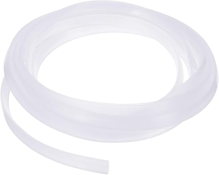 YOKIVE Clear Rubber U Channel Edge Trim, Silicone Door Seal Strip 1/8" Slot Fit for 3/32"-5/32" Edge | Metal Edge Guard Protector Great for Plywood, Glass, Sheet Metal 10-Feet
