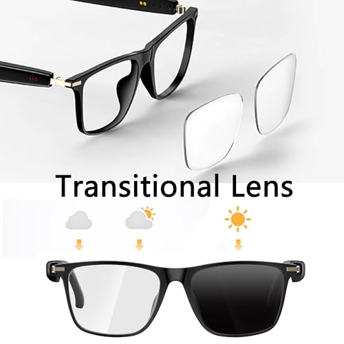 AI Smart Glasses,AI Chat Deepseek R1 and Gemini-2.5 with 164 Translations Supported,Bluetooth Glasses for Men Women,Music Playback & Hands-Free Calling,Physical Color Changing Lens,IP67 Waterproof - Thumbnail 7