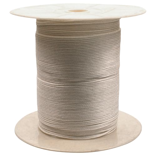 Rope King SBN-182000, Solid Braided Nylon Rope, 1/8 inch x 2,000 feet, White