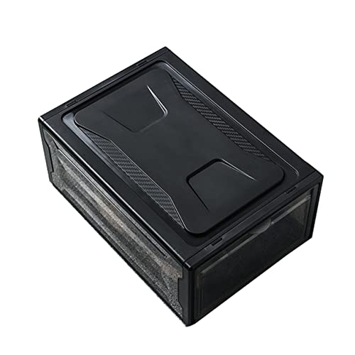 AOKWAWALIY 1 Pc Caja para Guardar Zapatos Caja para Zapatos acrilico Cajas almacenaje Organizador de Zapatos de plástico Transparente Estuche apilable para Zapatos Zapatero Vitrina de Zapatos