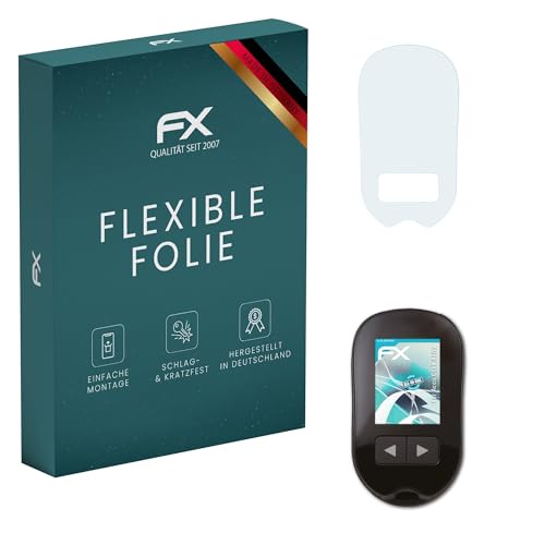 atFoliX Película Protectora compatible con Accu Chek Aviva Protector Película, ultra claro y flexible FX Lámina Protectora de Pantalla (2X)