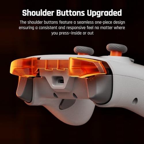Image of BIGBIG WON Wireless Gaming Controller with LCD Display - Hall Effect Joystick & Triggers, 1000Hz Polling Rate, PC /Switch /Android /iOS Compatible, Dual Back Buttons, Turbo, HD Rumble, Wired /Bluetooth /2.4G AETHER Wireless Gamepad