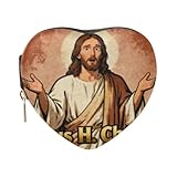 KLL Jesus H. Christ! Joyero personalizado (prop1) en forma de corazón, pequeño, portátil, para almacenamiento de joyas, regalo de cumpleaños para boda