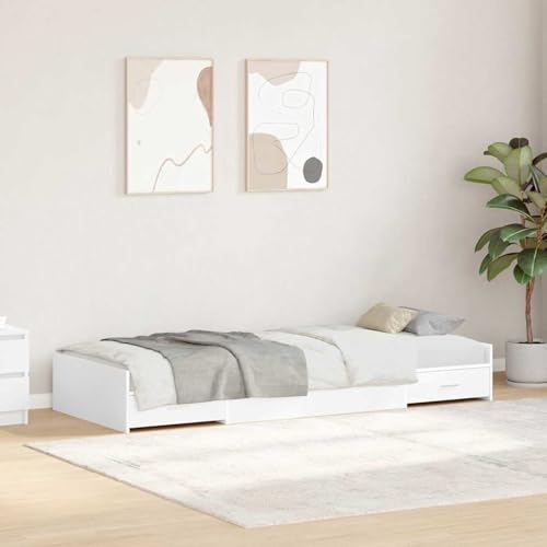 Rantry Armazón de Cama con Almacenamiento Moderno y Funcional - Diseño Elegante, Construcción Duradera de Madera Modelo LWZJQ-3335237ES