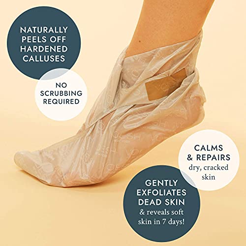 Voesh Exfoliating Peeling Socks - One Pair Peeling Foot Masks, Foot Peeling - Foot Masks Socks - Foot Peel Callus Remover - Exfoliating Peeling Socks For Dry Feet - Pedicure Foot Peel #TOP1