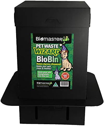 Biomaster Pet Waste Wizard BioBin Composter for Dog Poop - Outdoor Digester System with Enzyme Sachets - Eco-Eco-Friendly Disposal Unit 10