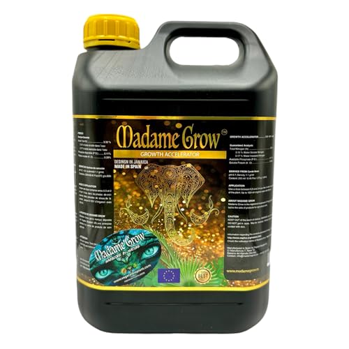 MADAME GROW abono plantas - fertilizante plantas - abono plantas verdes - fertilizante plantas verdes - sustrato plantas verdes - abono para plantas - fertilizante universal (GROWTH ACCELERATOR 5L)