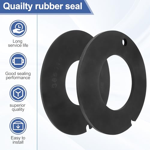 Image of 385311462 RV Toilet Rubber Seal Kit Replacement for Dometic Sealand Vacuflush Pedal Flush Toilets, RV Toilet Spare Parts for Camper Includes 2 Pack Toilet Seal - Prevent Leakage