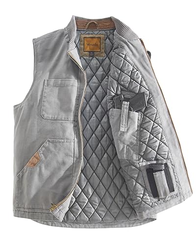 Image of Venado Concealed Carry Vest for Men - Heavy Duty Canvas - Conceal Carry Pockets