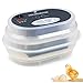 Egg Incubator, HBlife 9-12 Digital Fully Automatic Incubator for Chicken Eggs, Poultry Hatcher for Chickens Ducks Goose Birds