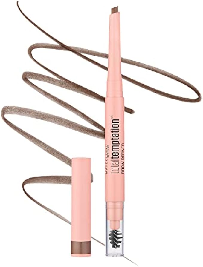 Maybelline Total Temptation Eyebrow Definer Pencil, Soft Brown, 1 Count