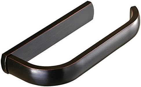 Nokozan Wall Mounted Toilet Paper Holder, Toilet Roll Holder Solid Brass, Black
