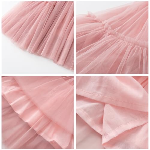 Falda de tul para niñas con cintura elástica cómoda que no pica para fiestas 5