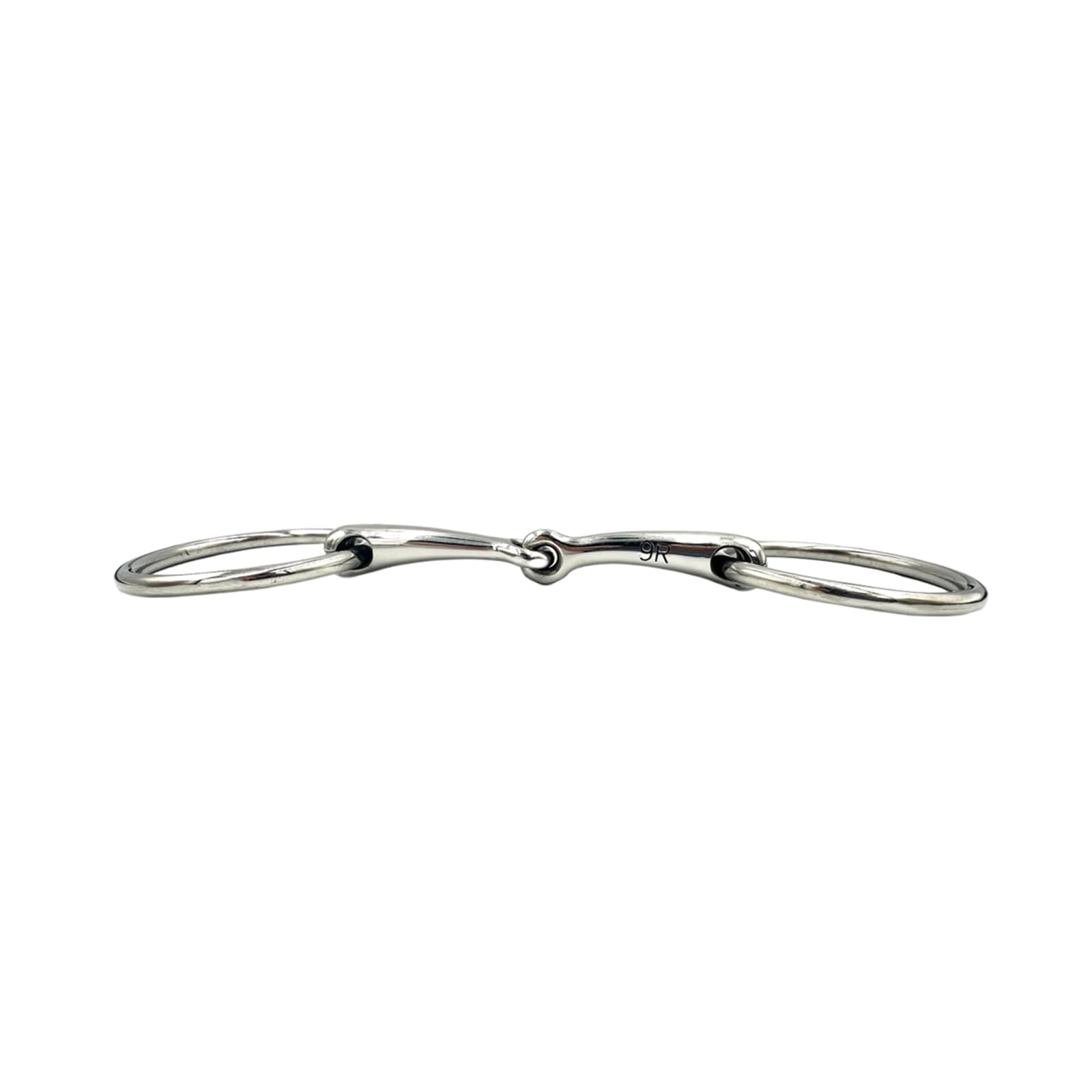 ES0102 Gebiss Wassertrense Einfach Gebrochen für Pony Islandpferde oder Shetty Ringdurchmesser 65 mm Gebissstärke 10 mm (11.5 cm)