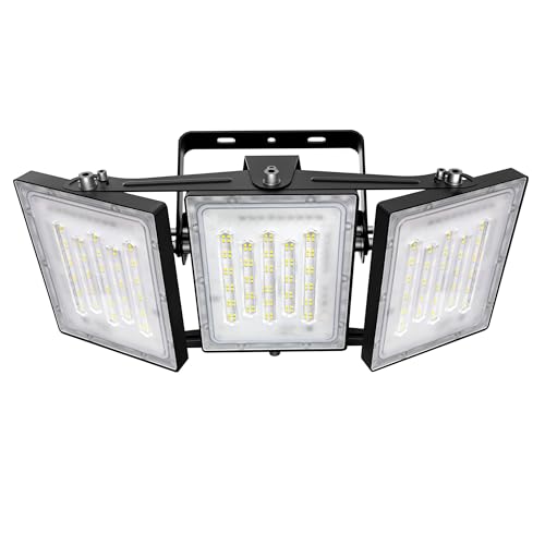STASUN Projecteur LED 300W, IP66 Imperméable, 30000LM, Éclairage Extérieur LED, Équivalent à Ampoule Halogène 1800W, 5000K Lumière Blanche du Jour, Projecteur réglable pour granges, cour et garage