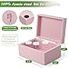 DRASTAR Wooden Box, Small Keepsake Box, Memory Box for Keepsakes, Cute Jewelry Box, Wedding Memory Box with Lids, Pink Decorative Box