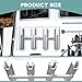 Xinkunmarine Aluminium Fishing Rod Holders for Boat, Wall-Mounted Fishing Pole Roof Rod Rack,Surf Fishing Rod Holder for Truck, Boats & Yacht