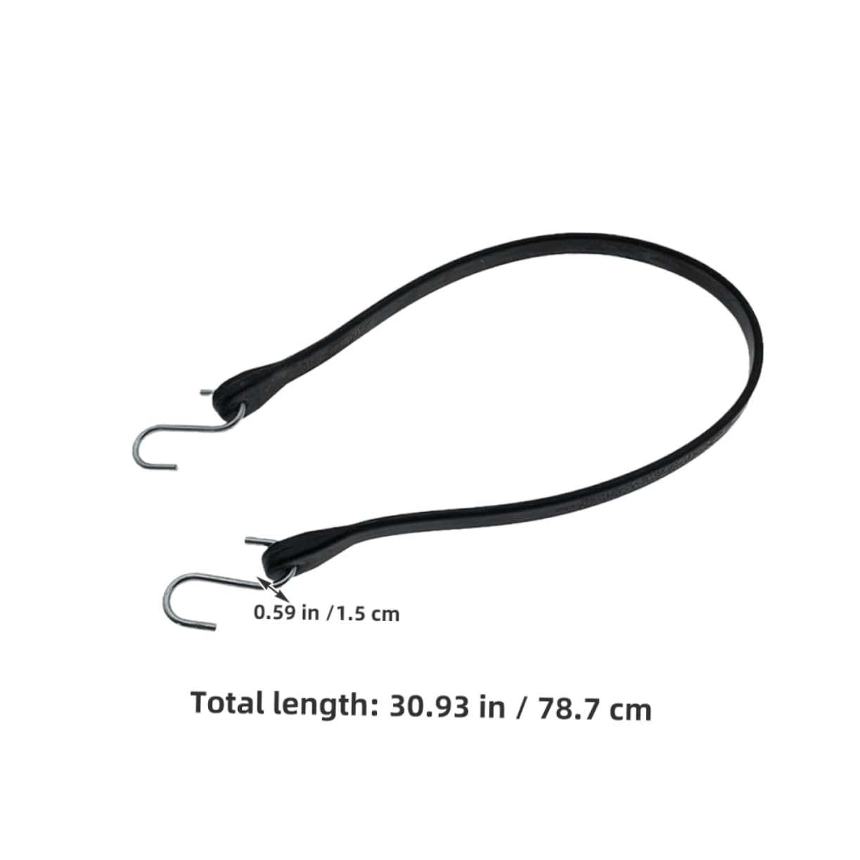 Unomor Heavy Duty Rubber Tarp Straps with Hooks Multi Functional Bungee Cord for Secure Cargo Tie Down for Trailers Boats and Camping Gear Strong Durable Elastic Straps