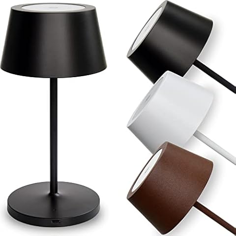 charlique® Dinner Light 2 mini, kompakte USB Tischlampe aufladbar in schwarz Cover
