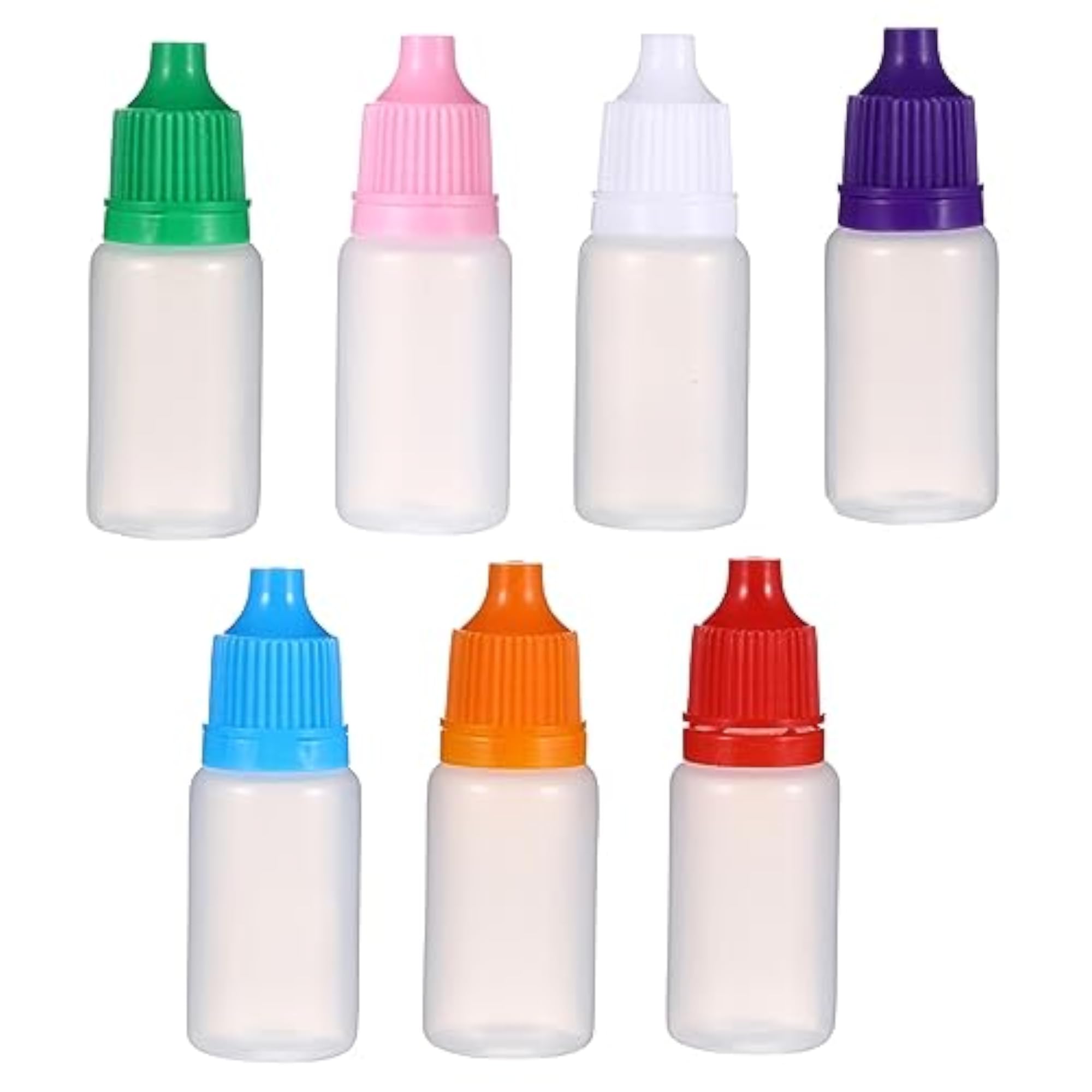 50pcs Refillable Squeeze Eye Dropper Bottles