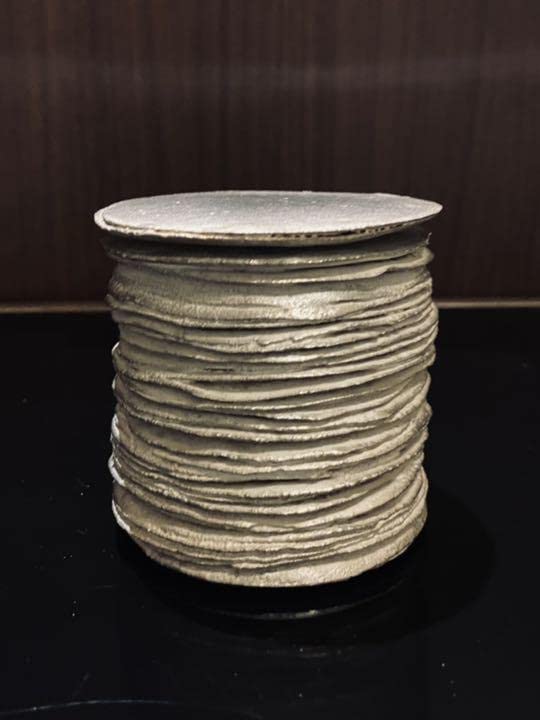 林みちよ 銀彩茶器 蓋物 京都アートフェア 茶道、茶箱 蓋物 オブジェ