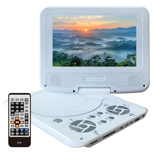 Amazon | ASTEX 7インチ ポータブルDVDプレーヤー 車載用 充電式 内蔵