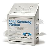 Pyramex LCS20 Linsenreinigungsstation mit 16 oz. Reinigungslösung und 1200 Gewebe