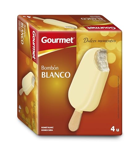 GOURMET Helado Bombón Bco, 4 x 120 ml