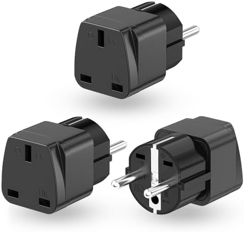 TISHOW 4 Stück Reiseadapter USA Netzadapter Adapte Produktbild-Vorschau 2